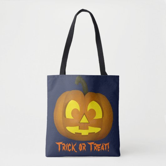 Jack O' Lantern Trick oder Trete Tasche (Vorderseite)