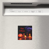 Jack-O-Lantern und Kerzen Magnet (In Situ (Geschirrspüler))