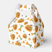 Jack-o-Lantern und Knochen Spooky Custom Halloween Geschenkschachtel (Rückseite)