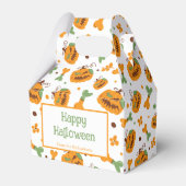 Jack-o-Lantern und Knochen Spooky Custom Halloween Geschenkschachtel (Vorderseite)