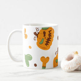 Jack-o-Lantern und Knochen-Spooky Halloween Kaffeetasse