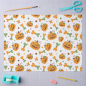 Jack-o-Lantern und Knochen-Spooky Halloween Seidenpapier (Basteln)