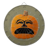 Jack o' Lantern Unglückliches Gesicht, Halloween P Dartscheibe (vorne)