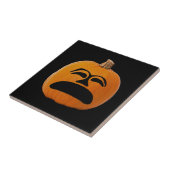 Jack o' Lantern Unglückliches Gesicht, Halloween P Fliese (Seite)