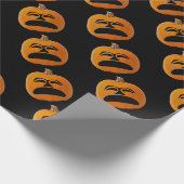 Jack o' Lantern Unglückliches Gesicht, Halloween P Geschenkpapier (Ecke)