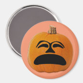 Jack o' Lantern Unglückliches Gesicht, Halloween P Magnet (Vorderseite/Rückseite)