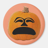 Jack o' Lantern Unglückliches Gesicht, Halloween P Magnet (Vorne)