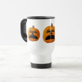 Jack o' Lantern Unglückliches Gesicht, Halloween P Reisebecher (Vorderseite Links)