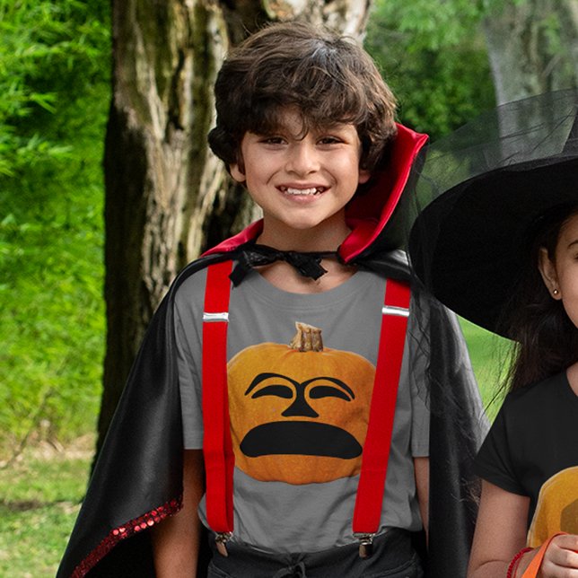 Jack o' Lantern Unglückliches Gesicht, Halloween P T-Shirt (Jack o' Lantern Unhappy Face, Halloween Pumpkin T-Shirt)