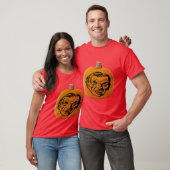 Jack O"Lantern Vampire Face Halloween Unisex T-Shirt (Unisex)