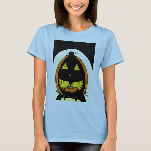 Jack o' Lantern Womens Baby Doll T - Shirt (Vorderseite)