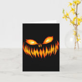 Jack O Lantern Y Carved Pumpkin Face Halloween Cos Karte (Gelbe Blume)