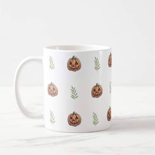 Jack O' LanternHappy Haloween Kaffeetasse (Links)