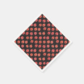 Jack-o-Lanterns auf Schwarz Serviette (Ecke)