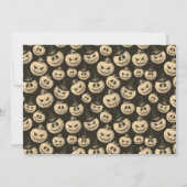 Jack o' Lanterns & Ghost Pumpkins Halloween-Party Einladung (Rückseite)