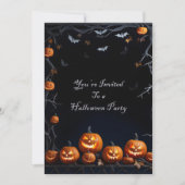 Jack-O-Lanterns Halloween Einladung (Vorderseite)