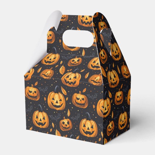 Jack-O-Lanterns Halloween Geschenkschachtel (Rückseite)