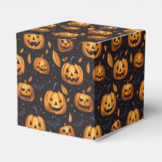 Jack-O-Lanterns Halloween Geschenkschachtel (Rückseite)