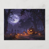Jack O' Lanterns Halloween Postkarte (Vorderseite)