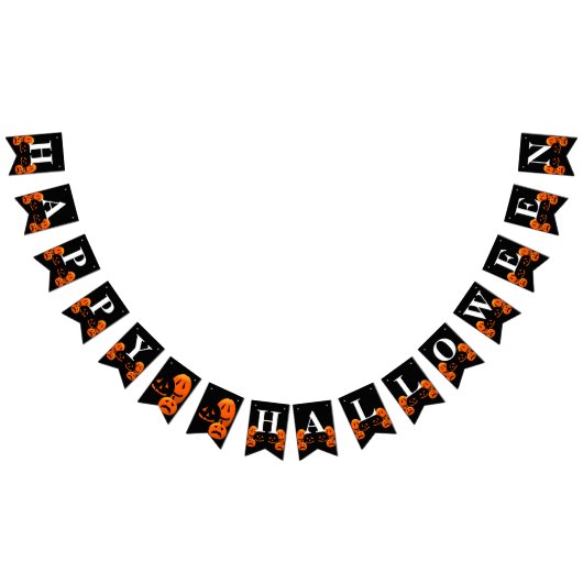 Jack-o-Lanterns Happy Halloween Party Jagdflagge Wimpelkette (Alle)