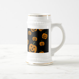 Jack O' Lanterns Hintergrund Bierglas
