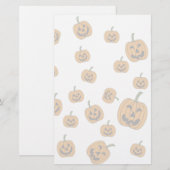 Jack O' Lanterns Hintergrund Briefpapier (Vorne/Hinten)