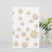 Jack O' Lanterns Hintergrund Briefpapier (Stehend Vorderseite)