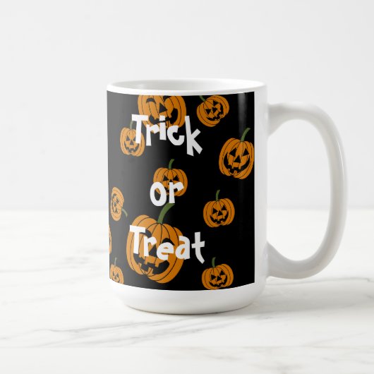 Jack O' Lanterns Hintergrund Kaffeetasse (Rechts)