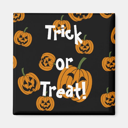 Jack O' Lanterns Hintergrund Magnet (Vorne)