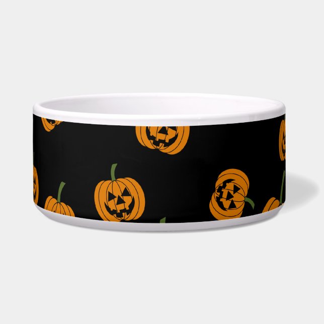 Jack O' Lanterns Hintergrund Napf (Vorderseite)