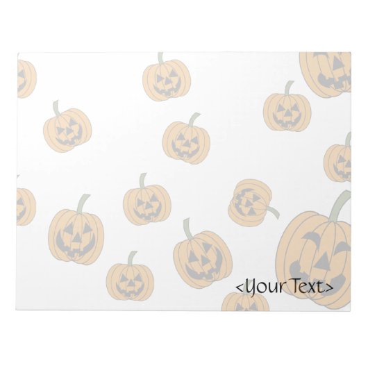Jack O' Lanterns Hintergrund Notizblock (Vorderseite)