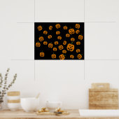 Jack O' Lanterns Hintergrund Poster (Küche)