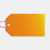 Jack o' Lanterns in einem Row-Geschenketikett Geschenkanhänger (Rückseite Horizontal)