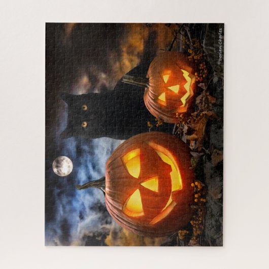 "Jack O' Lanterns & Jet" 16x20 Puzzle (Vertikal)