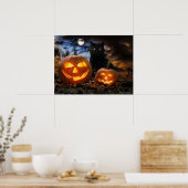 "Jack O' Lanterns & Jet" Poster (Küche)
