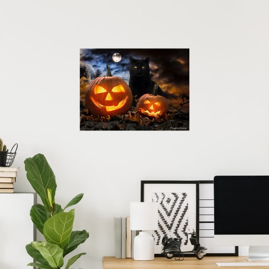"Jack O' Lanterns & Jet" Poster (Heimbüro)