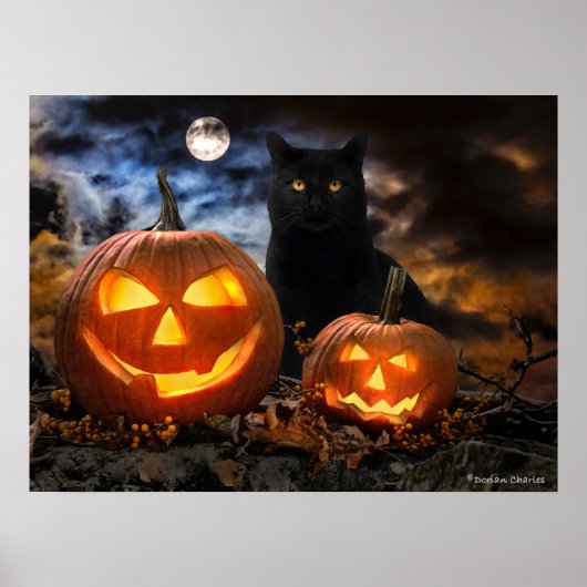 "Jack O' Lanterns & Jet" Poster (Vorne)