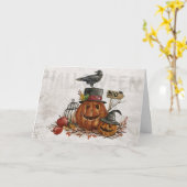Jack-O-Lanterns Karte (Gelbe Blume)