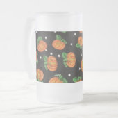 Jack O' Lanterns Mattglas Bierglas (Vorderseite Links)