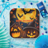 Jack-O-Lanterns Moon Pappteller (Party)