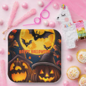 Jack-O-Lanterns Moon Pappteller (Party)