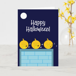 Jack-o'-Lanterns of Whimsy: Leeres Halloween Karte
