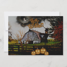 *~* Jack-o-Lanterns - Scarecrow HALLOWEEN KARTE