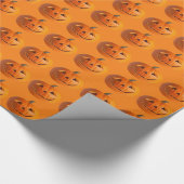 Jack-O-Lanterns-Schleifpapier Geschenkpapier (Ecke)