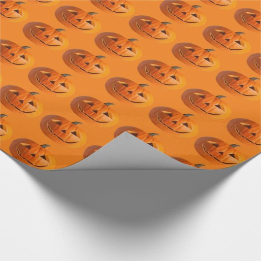 Jack-O-Lanterns-Schleifpapier Geschenkpapier (Ecke)