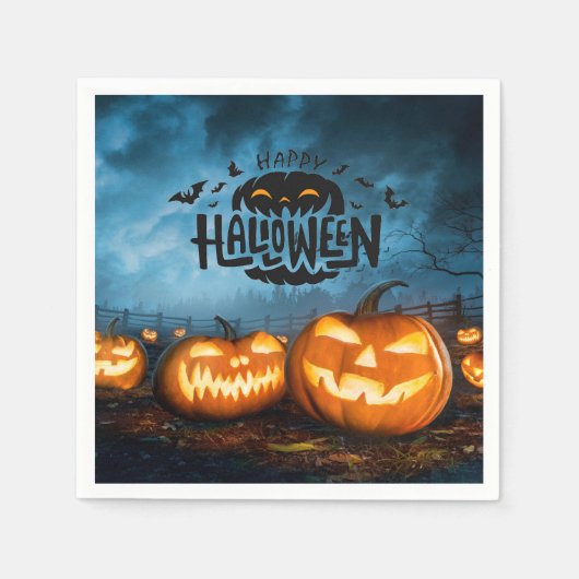 Jack-O-Lanterns Serviette (Vorderseite)