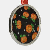 Jack O' Lanterns Silbernes Ornament (Rechts)