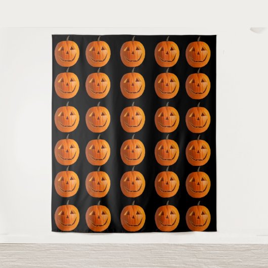 Jack-O-Lanterns Tapestry Wandteppich (Vorderseite)