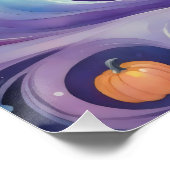 Jack-O'-Lanterns und freundliche Phantome im Weltr Poster (Ecke)