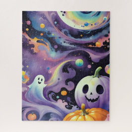 Jack-O'-Lanterns und freundliche Phantome im Weltr Puzzle